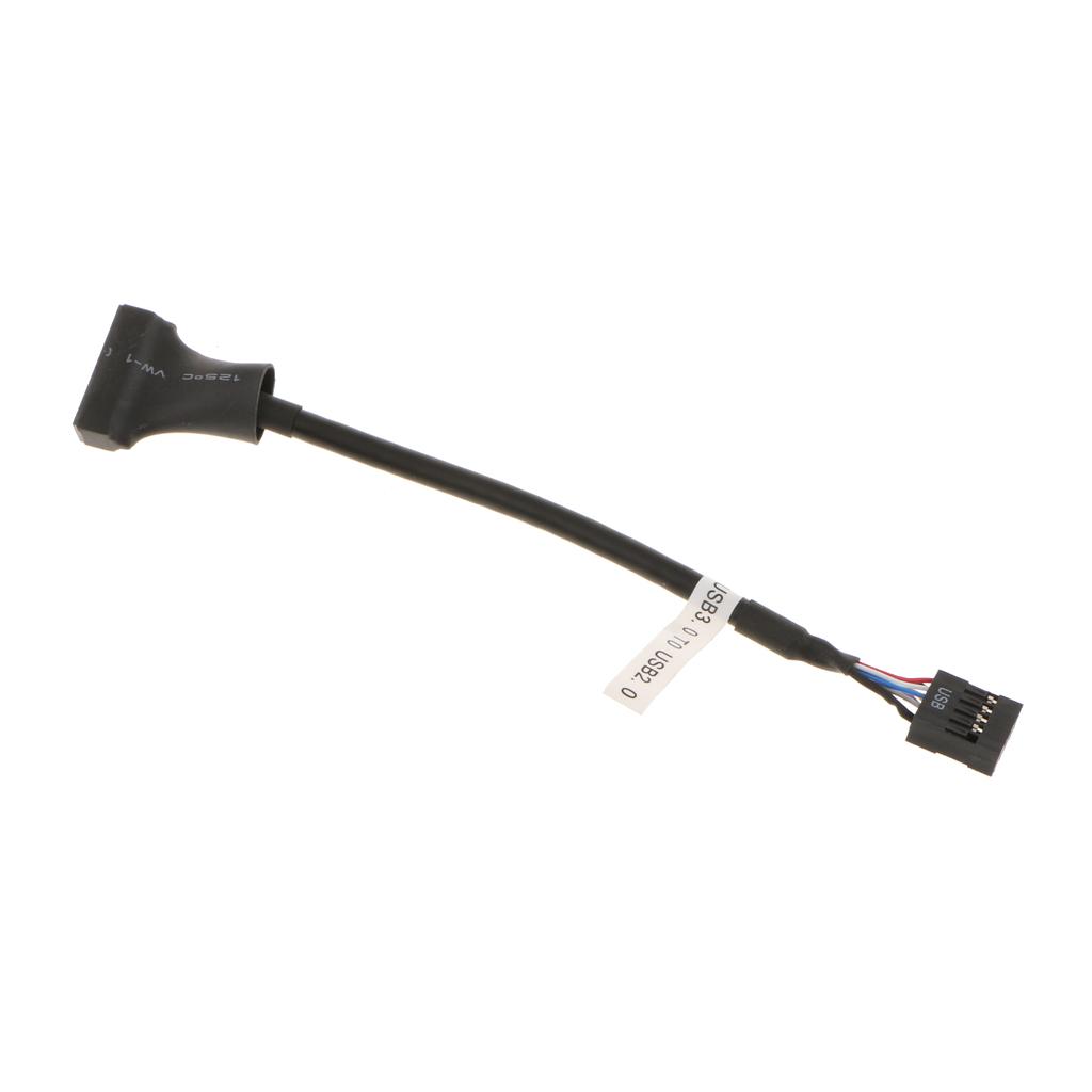USB 3.0 20-pin Header Male to USB 2.0 9-pin Female Adapter for Computer Host