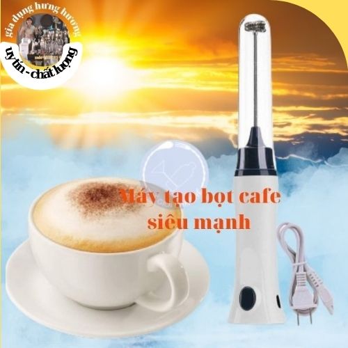 Máy Đánh Trứng, Tạo Bọt Sữa,Cafe, Cầm Tay Sạc Điện Tiện Ích