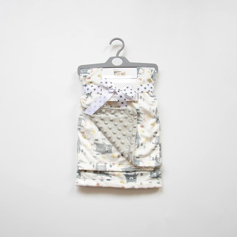 Nỉ Mặc Chăn Cho Bé Với Hai Lớp Phối Lưng Bé Sơ Sinh Chăn Ấm Cho Bé Sơ Sinh Đầm BK003