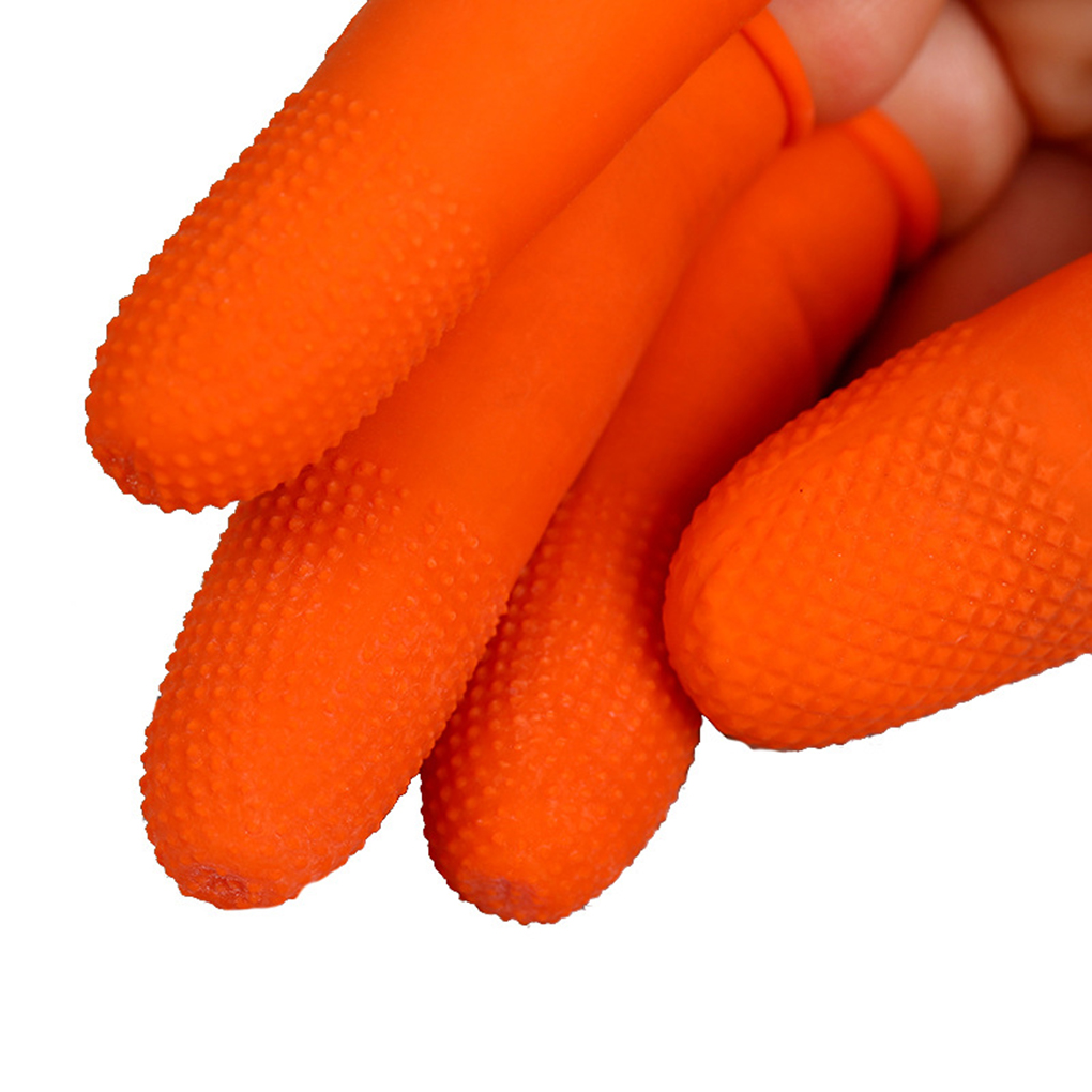 90PCS Găng tay cao su cao su dùng một lần Găng tay bảo vệ đầu ngón tay chống tĩnh điện cho nhà bếp Găng tay chống trượt đầu ngón tay
