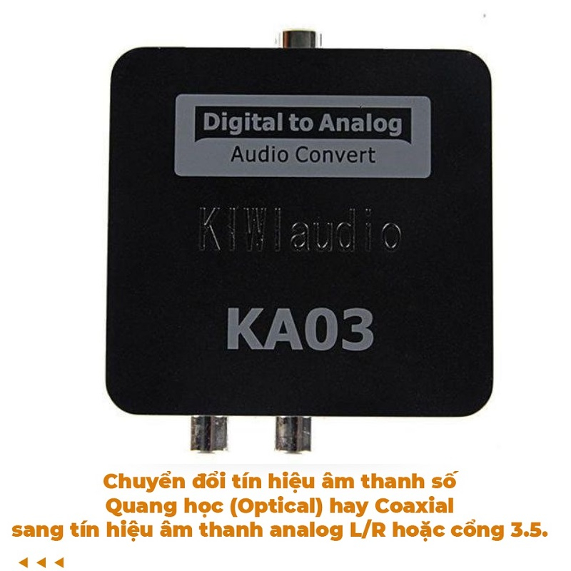 Bộ Chuyển Âm Thanh TV 4K Quang Optical Sang Audio AV Ra Amply + Cáp Optical (1m) Bộ Chuyển Quang Âm Thanh Bộ Chuyển Đổi Âm Thank DIGITAL Sang ANALOG Hàng Chính Hãng