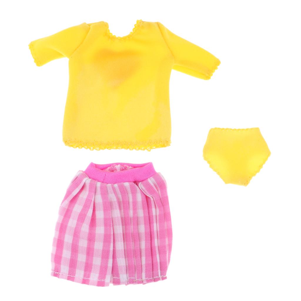 Stylish Casual Outfits Short Sleeve Top & Miniskirt Underpants For 12inch Neo
