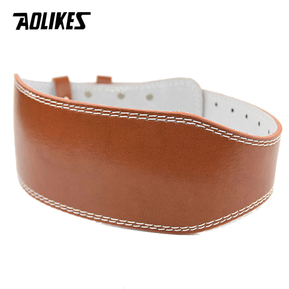 Đai lưng cứng tập thể hình da bò cao cấp AOLIKES A-YX048 weightlifting belt