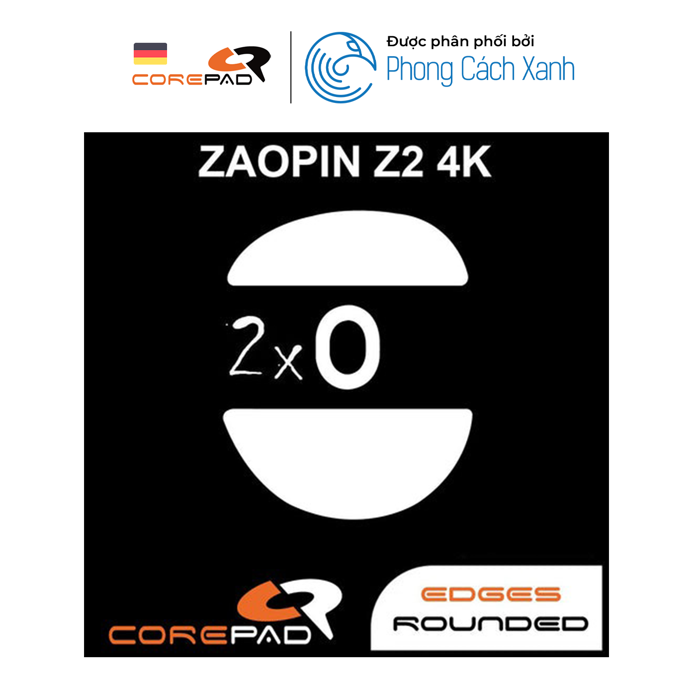 Feet chuột PTFE Corepad Skatez PRO Zaopin Z2 4K Wireless (2 bộ) - Hàng Chính Hãng