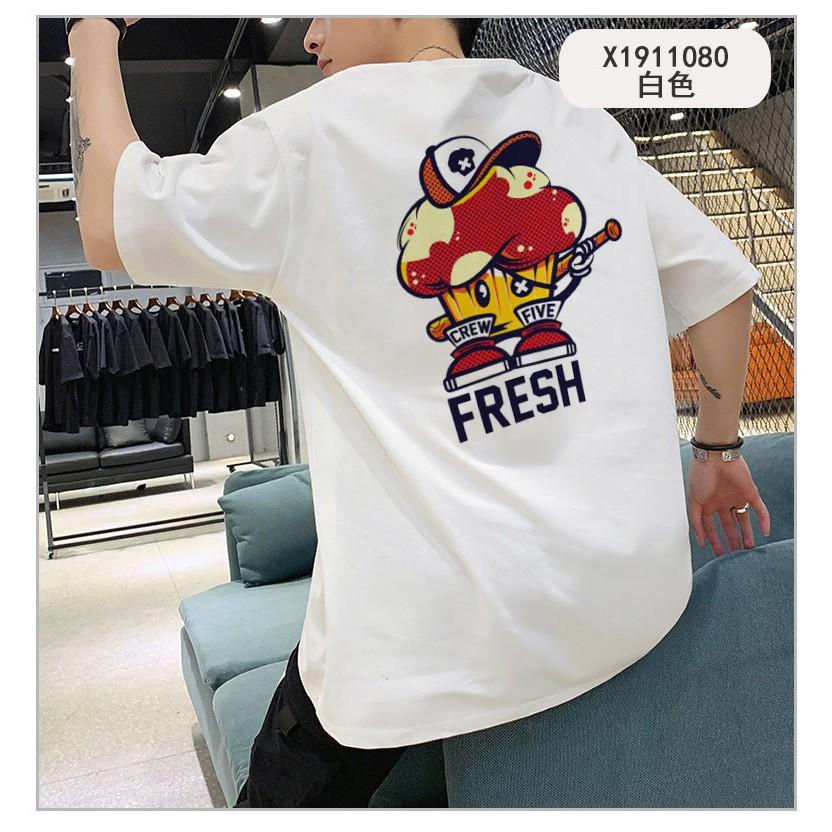 Áo thun tay lỡ unisex Crew đẹp Có BIG SIZE