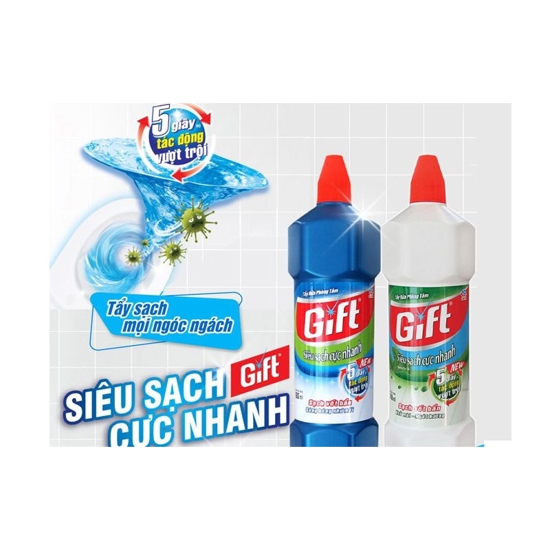 Nước rửa nhà tắm Gift Siêu sạch 3.8kg