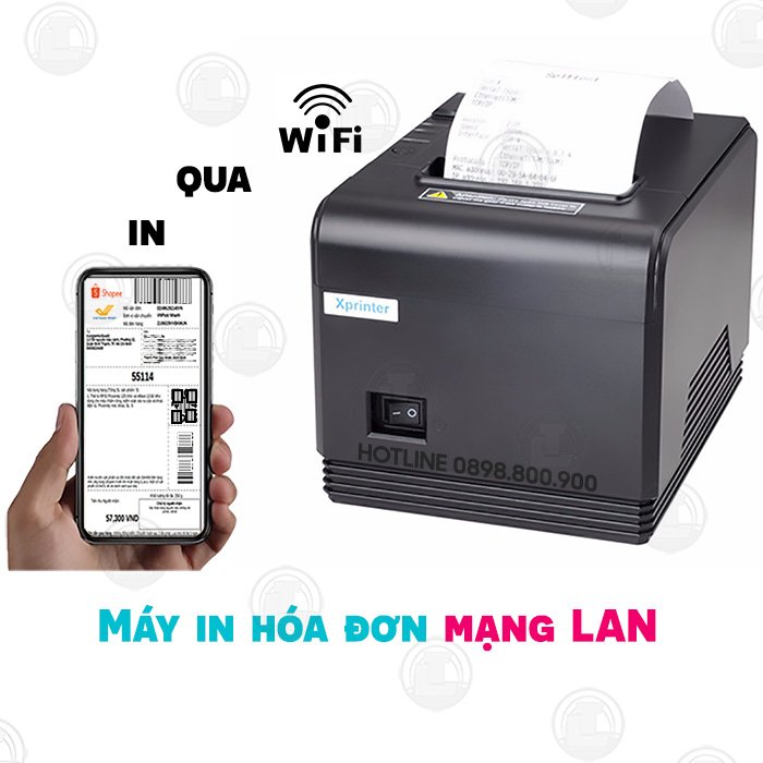 Máy in nhiệt - In hoá đơn loại lớn (khổ K80), cổng LAN dành cho các quán ăn