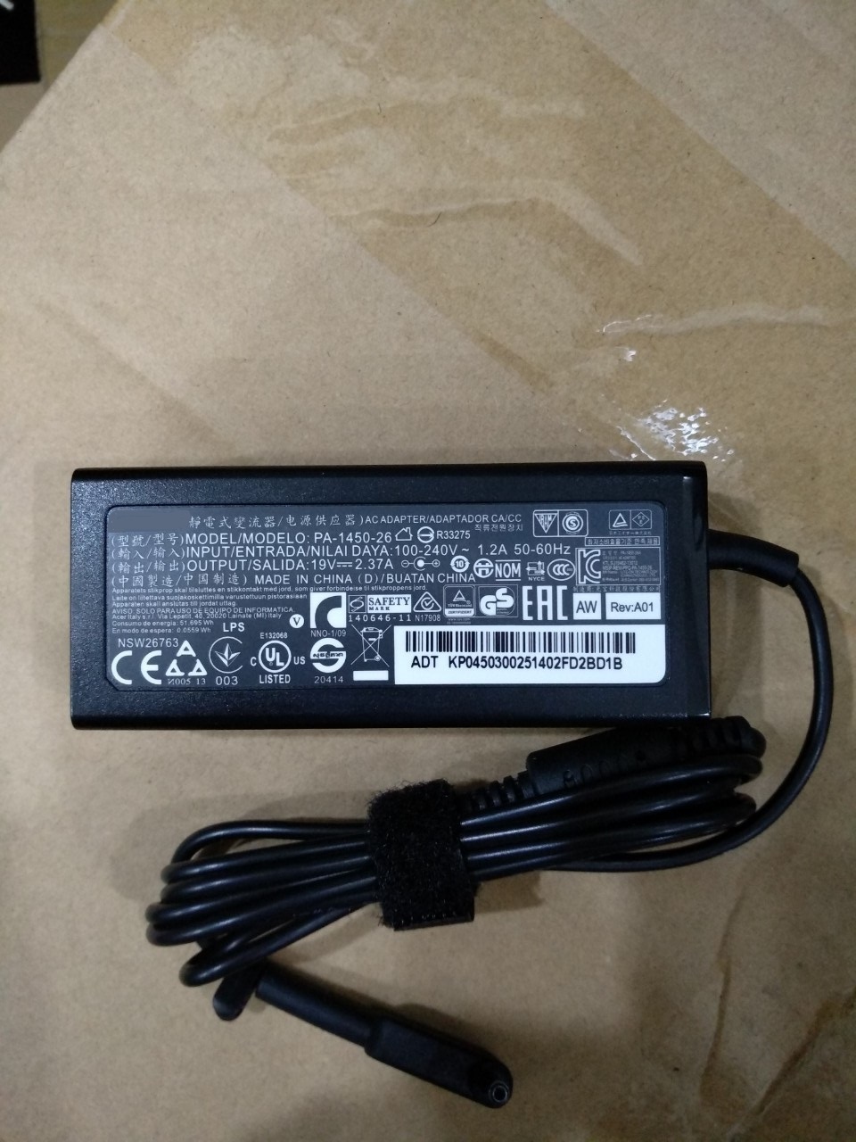 Sạc dành cho Laptop Asus 19V-2.37A - chân nhỏ 4.0mm*1.35mm