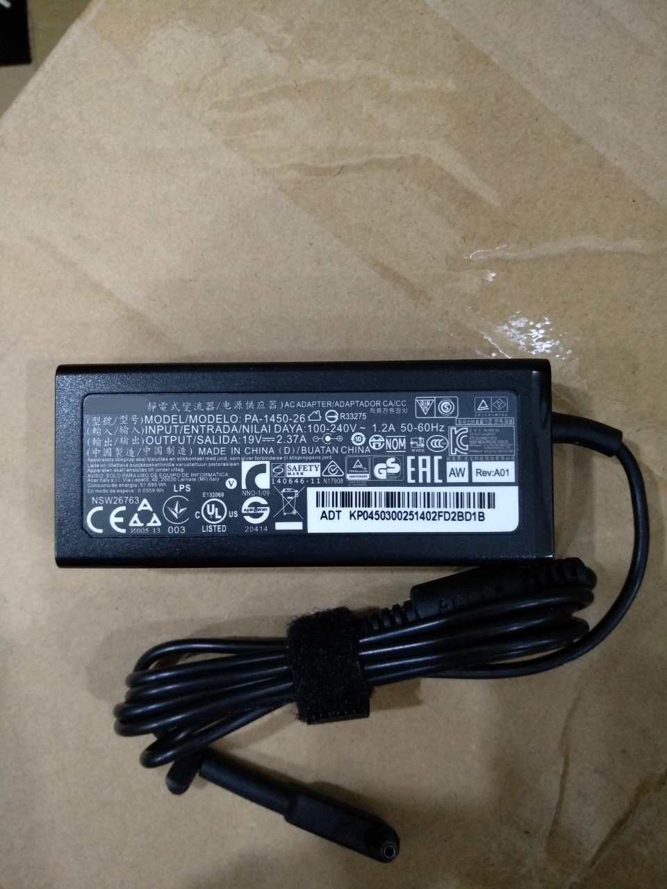 Sạc dành cho Laptop Asus (Các loại) 19V-2.37A - chân nhỏ 4.0mm*1.35mm