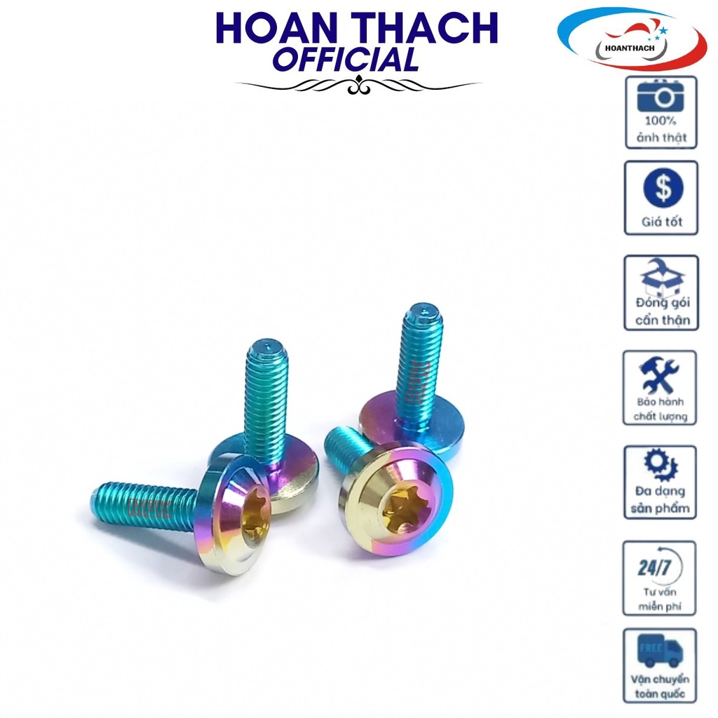 Ốc Gr5 Dù 6L20 Titan 7 Màu Dùng cho nhiều dòng xe  SP016450 (giá 1 con)