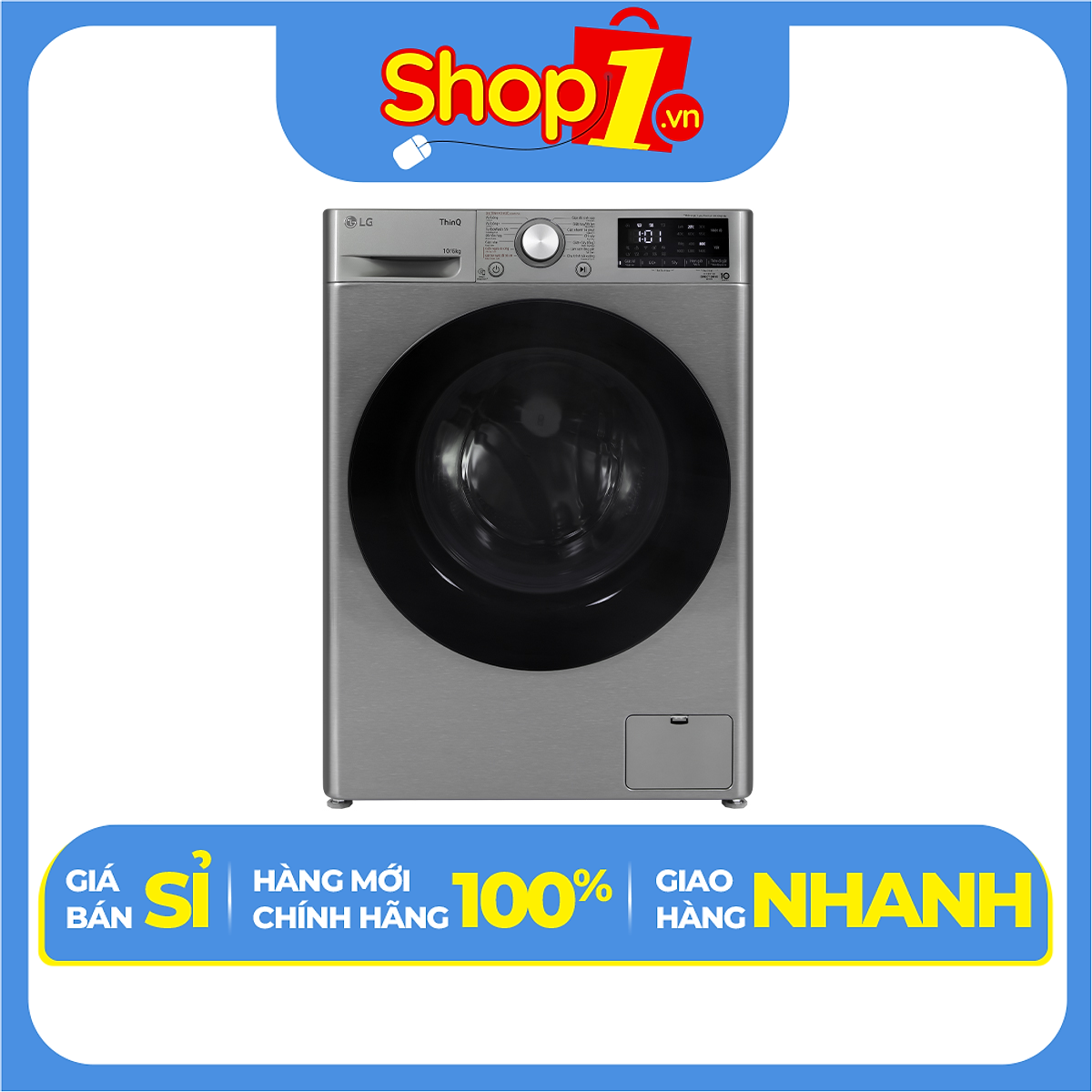 Máy giặt sấy LG Inverter 10 kg FV1410D4P - Chỉ giao Hà Nội