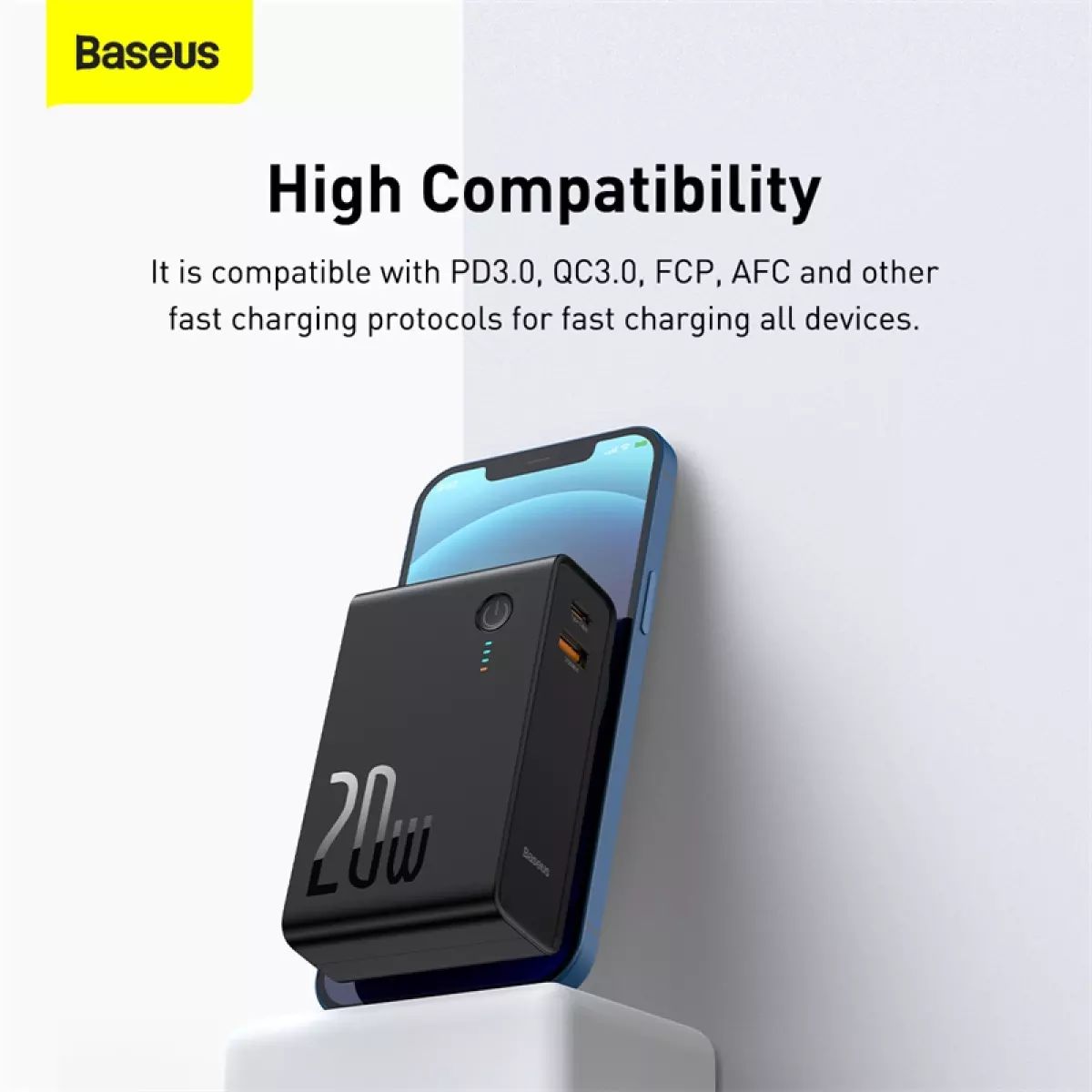 Hàng Chính Hãng-  Bộ sạc nhanh kiêm pin sạc dự phòng Baseus Power Station 2 Power Bank Adaptor 10000mAh 20W PD/QC3.0