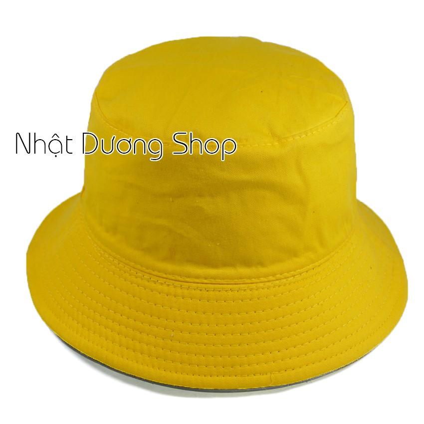 Nón bucket 2 mặt Hello My Friend mũ tai bèo nữ vành nhỏ được may với chất liệu cotton cao cấp, thoáỉ mái