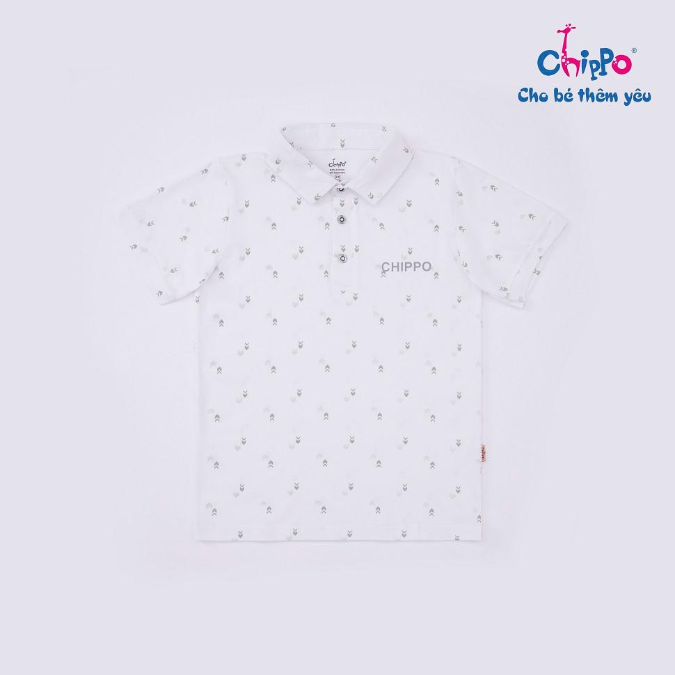 Áo Polo Chippo cho bé trai chất liệu 100% Cotton áo thun sơ mi đi học cho bé từ 6 đến 10 tuổi (22-33Kg)