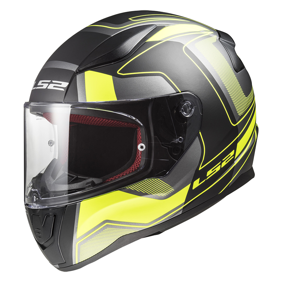 Mũ Bảo Hiểm FullFace LS2 FF353 Rapid Carrera Matt Black H-V Yellow (Size