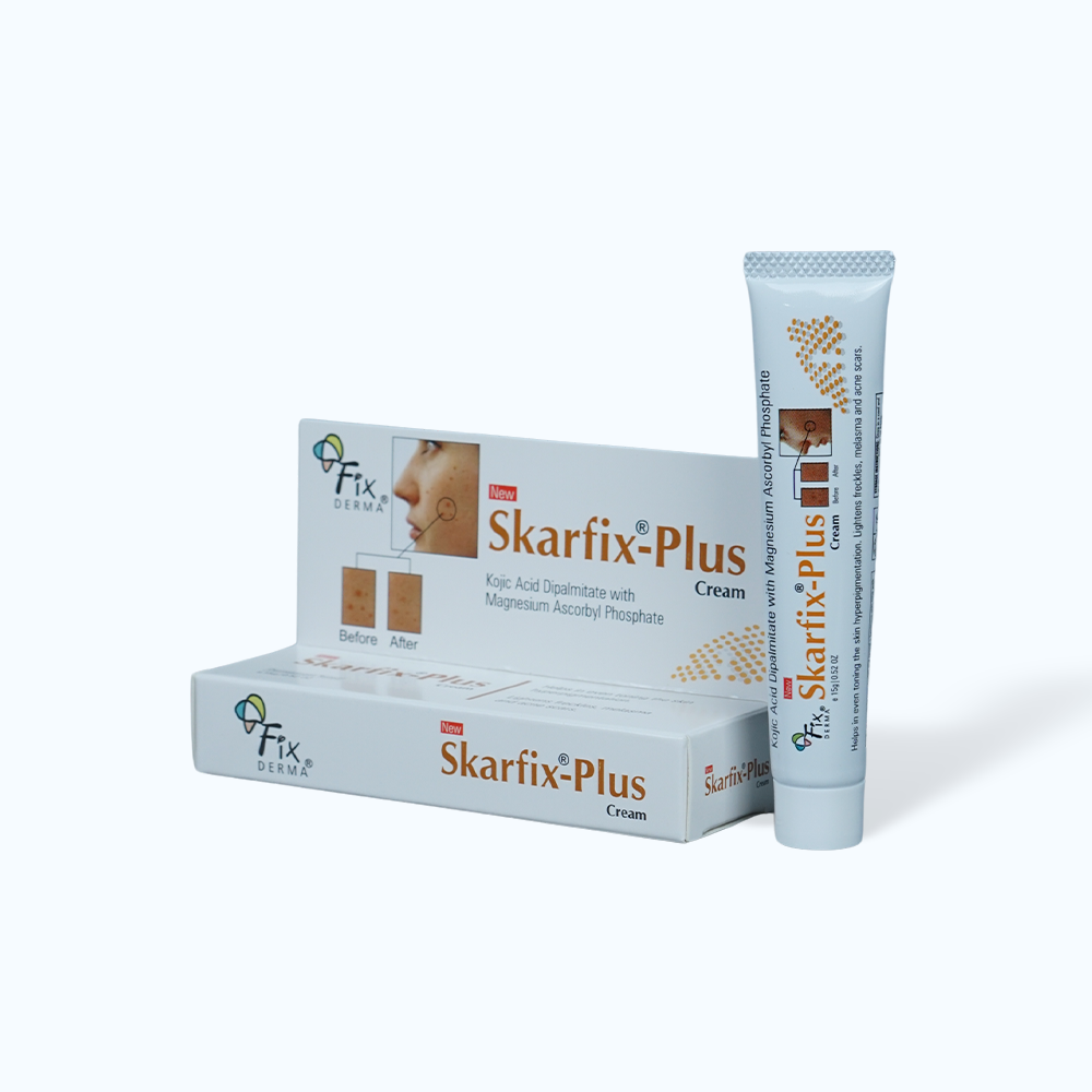 Kem dưỡng FIXDERMA Skarfix Plus Cream làm mờ vết thâm, đốm đen, giúp da sáng mịn, đều màu (15g)