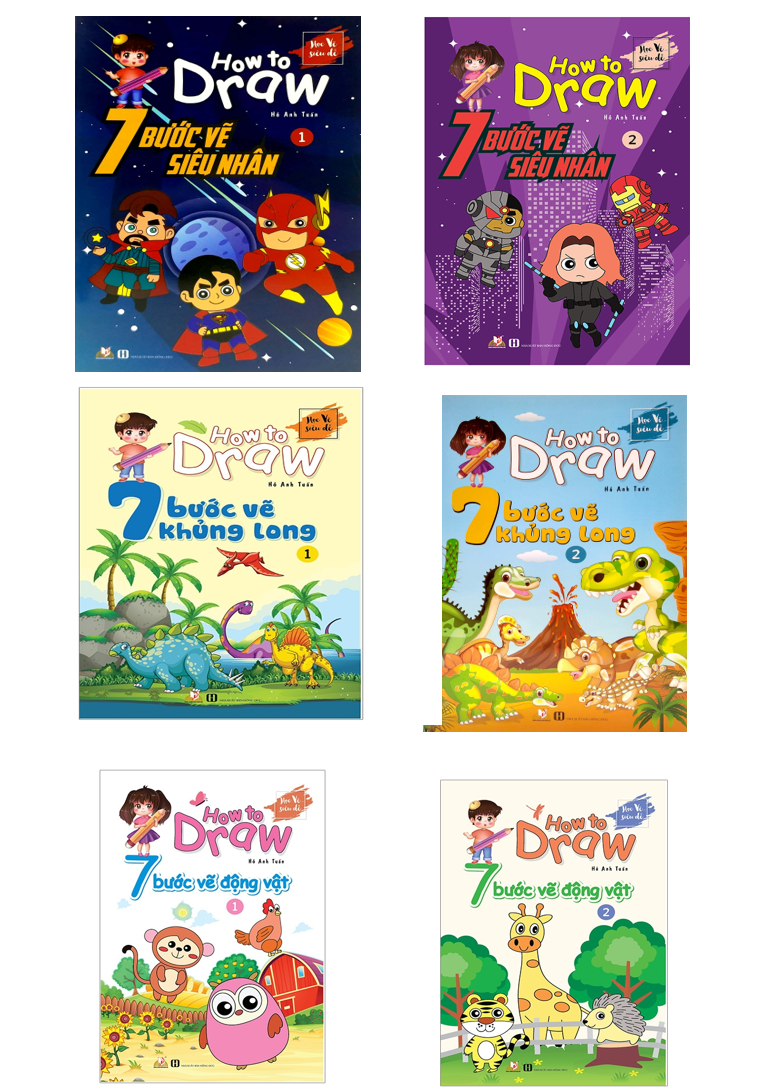 Combo How To Draw - 6 Cuốn - Hồ Anh Tuấn - Vanlangbooks