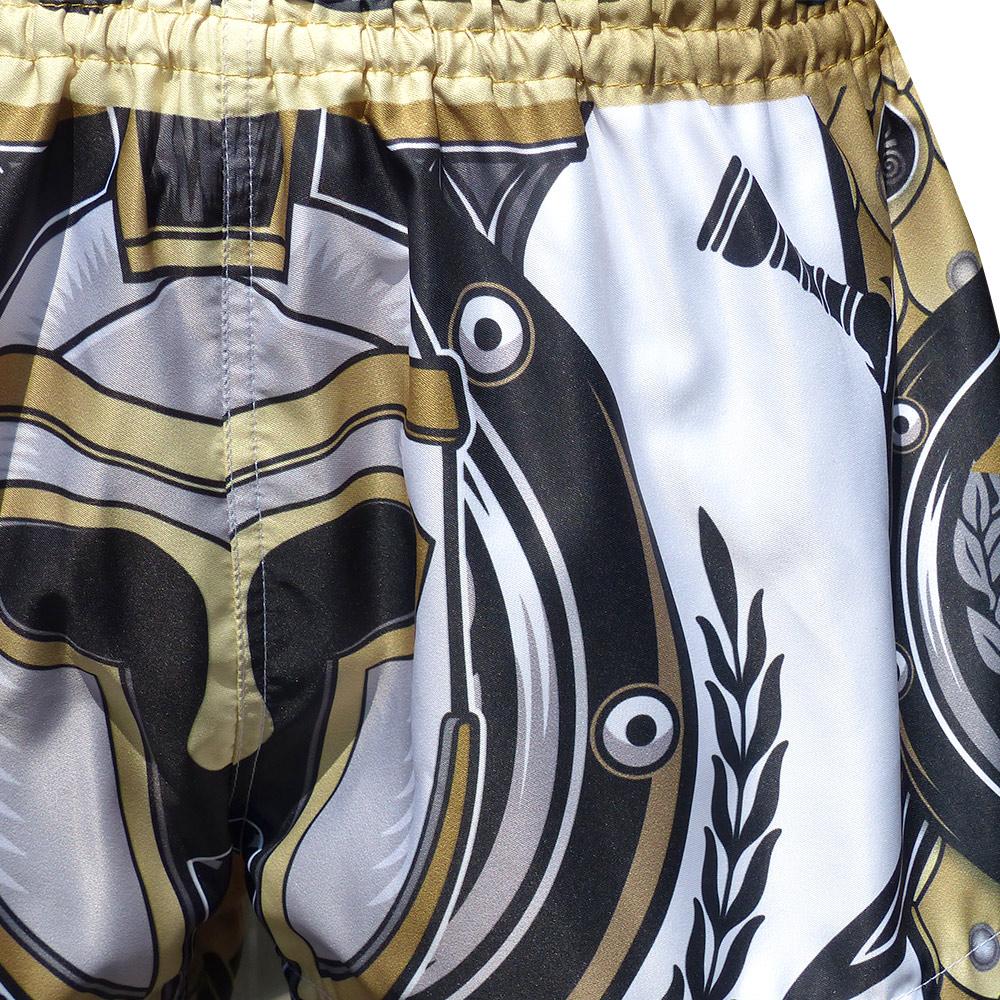 Quần Tuff Muay Thai Golden Gladiator In White