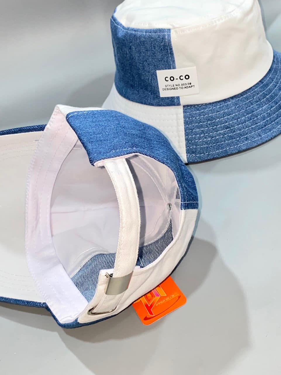 Combo nón cặp nam nữ Co.co phối vải jeans form chuẩn thời trang đường phố cao cấp