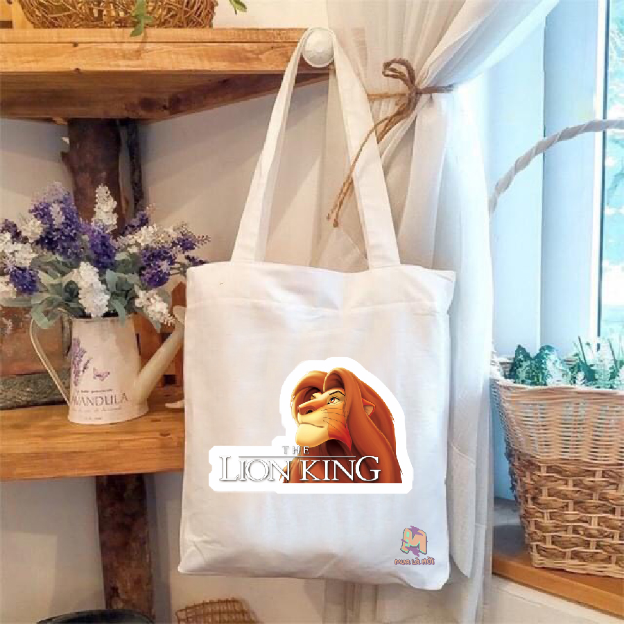 Túi Tote in hình chủ đề Lion King