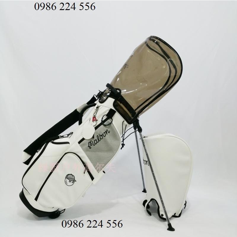 Túi đựng gậy golf bag Malbon có chân chống vải dù chống nước 5 ngăn đựng 14 - 16 gậy - TG019