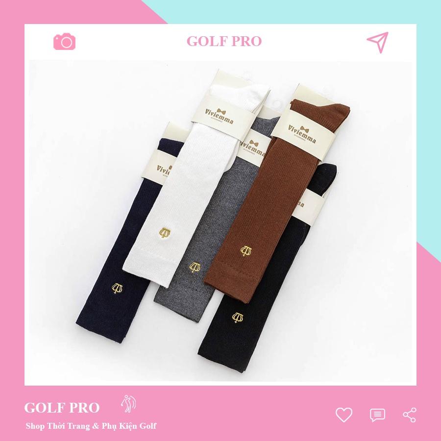 Tất golf nữ cao cổ phong cách thể thao 4 mùa Viviemma cao cấp shop GOLF PRO TG003