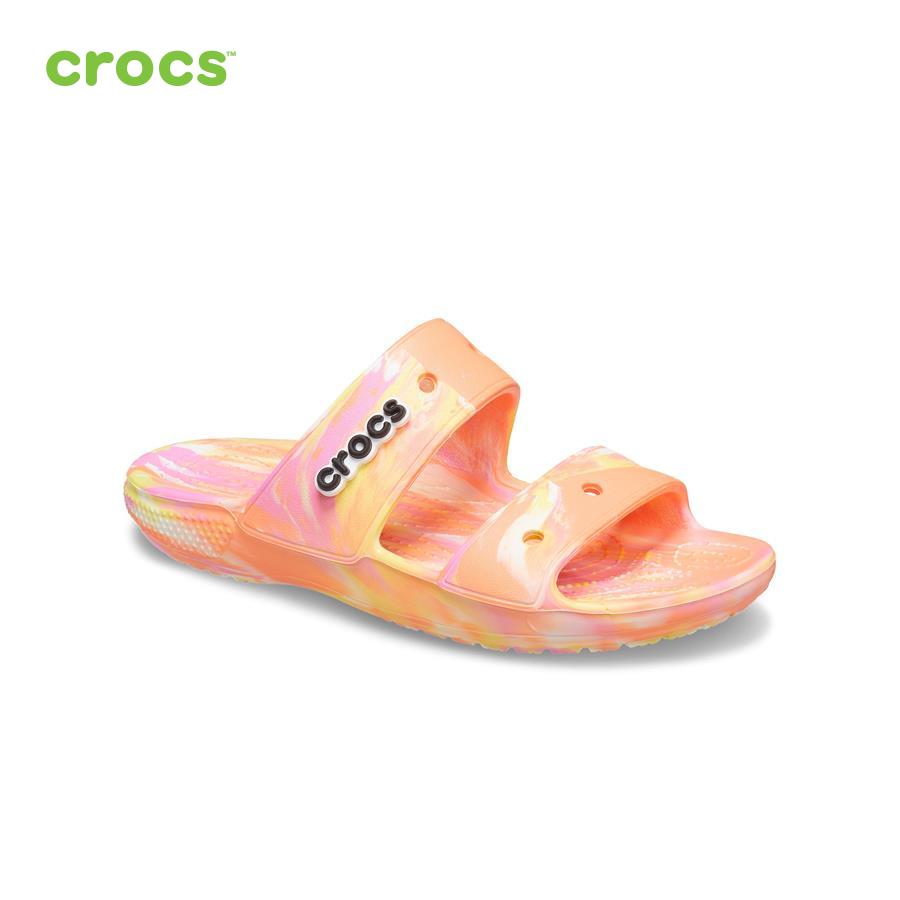 Giày sandal unisex Crocs FW Classic Sandal U Marbled Papaya/Multi - 207701-83F
