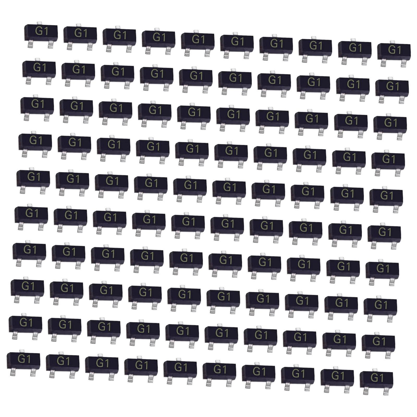 100 Pieces SMD Transistors MMBT5551LT1G for Audio Video Repair Circuit Board