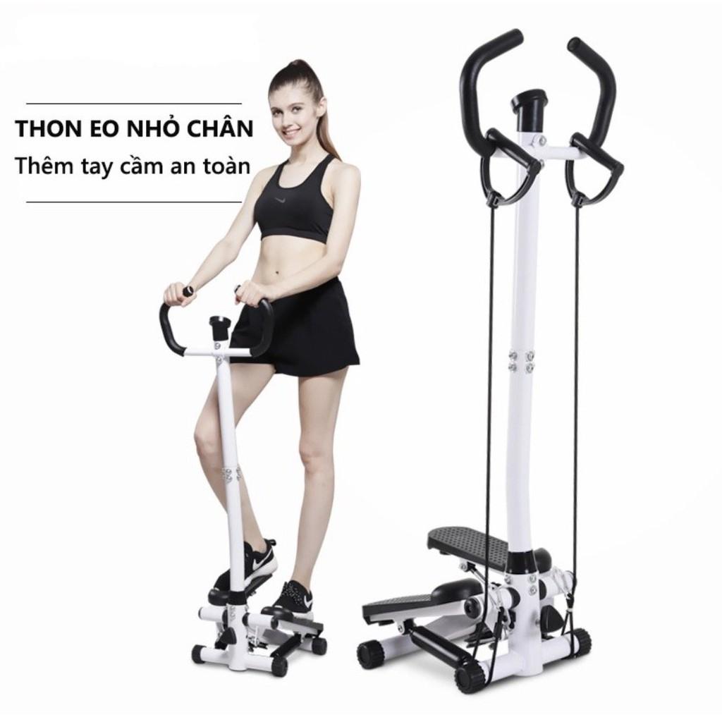 Máy chạy bộ tại chỗ tạo cơ thể săn chắc FitnessHome có tay vịn và dây