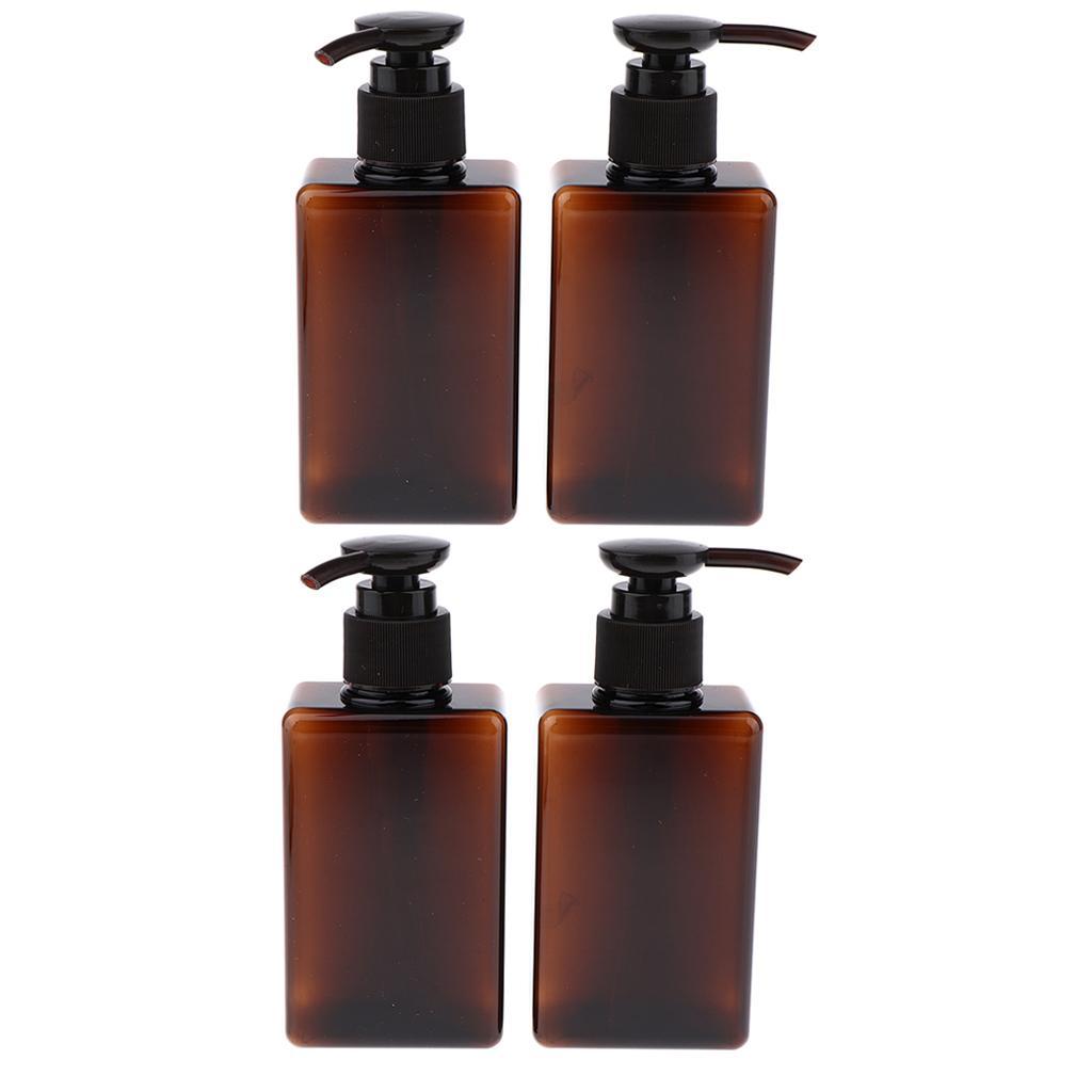 4Pcs/set 5oz Empty Plastic Lotion Pump Bottles for Cleansing Oils Shampoo