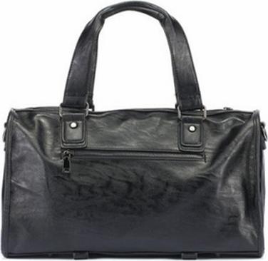 Men'S Business Handbag Oil Wax Soft Leather Large Capacity Travel Duffle Bag
