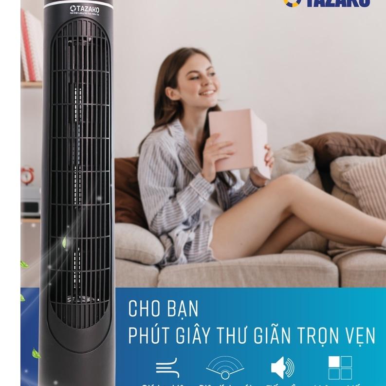 Quạt tháp điều hòa không cánh Tazako cây mát lạnh không ồn mát mẻ gọn nhẹ Điều khiểu từ xa gió góc rộng làm mát không kh