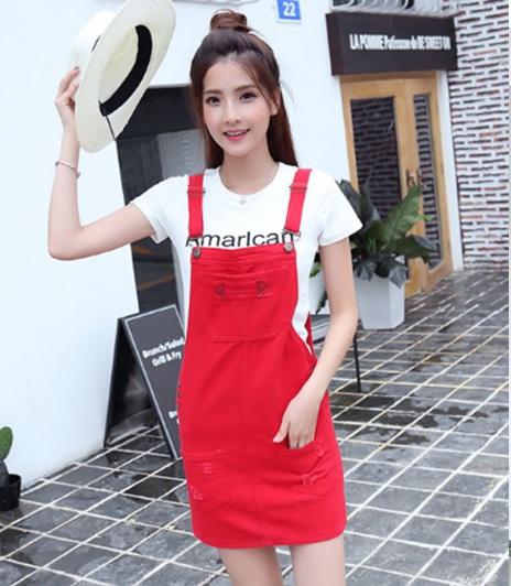 Váy yếm jean ngắn VYN01 C124