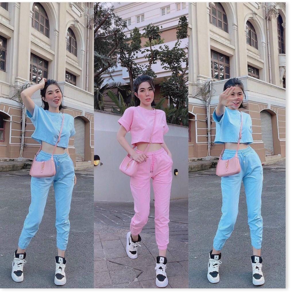 SET BỘ THUN TAY NGẮN,QUẦN DÀI NỮ