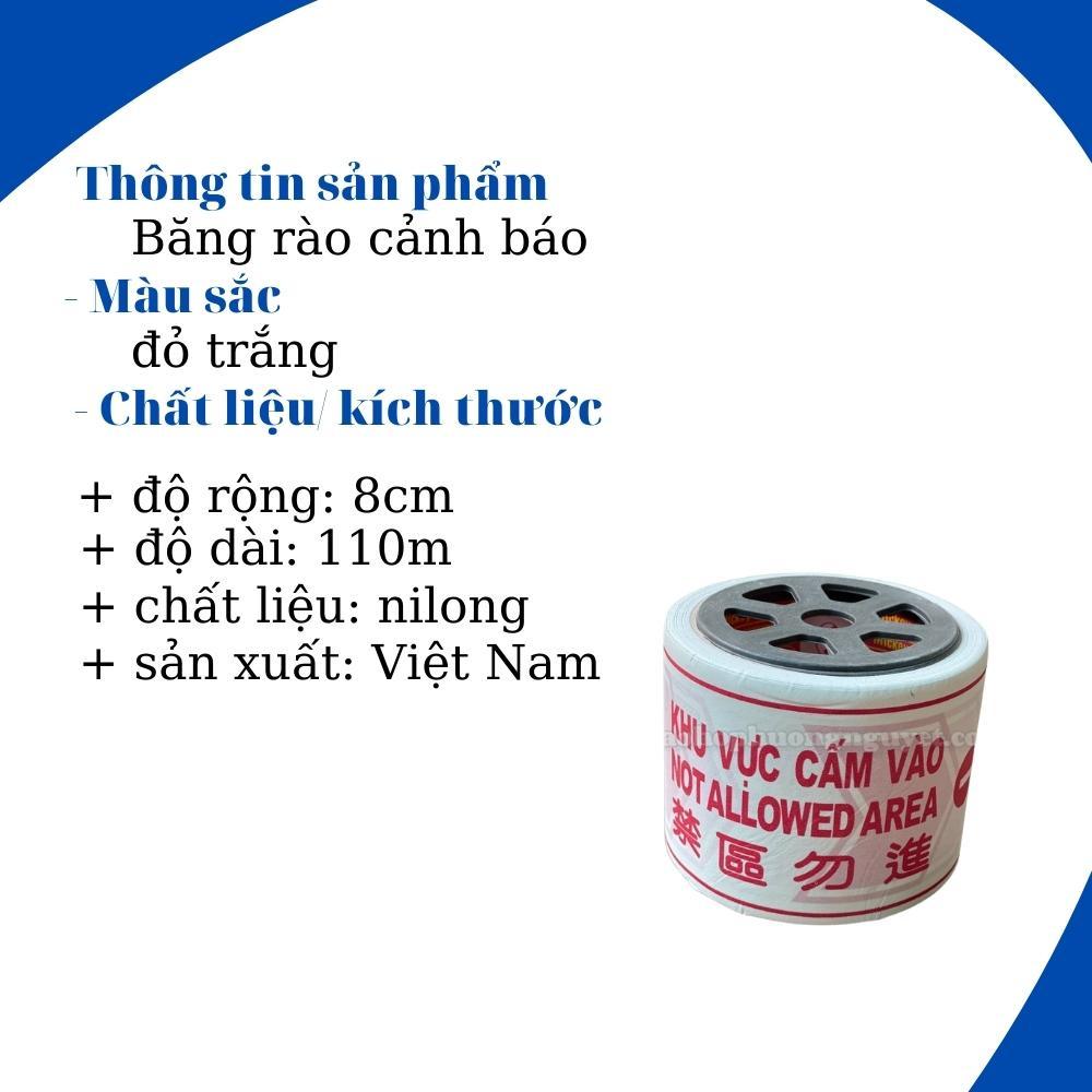 Băng rào cảnh báo, cuộn rào công trình (110m dài)