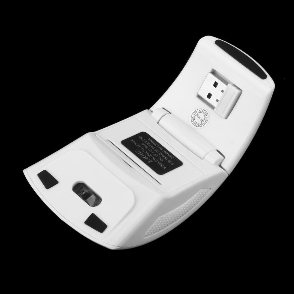 Laptop 2.4G Wireless Foldable Arch Optical Mouse/Mice + USB Receiver 2Pcs