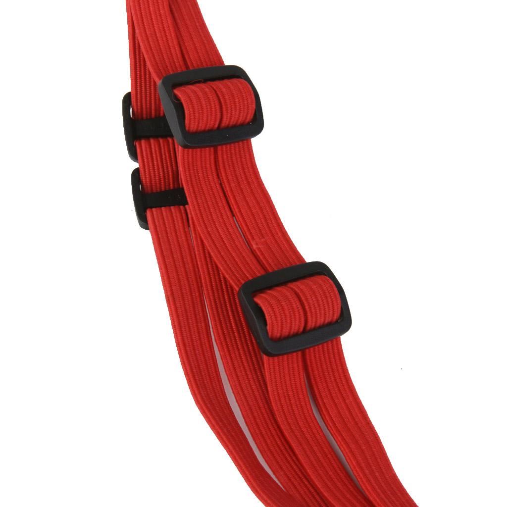 Red Motorcycle Cargo Luggage Helmet Mount Rope Strap Adjustable