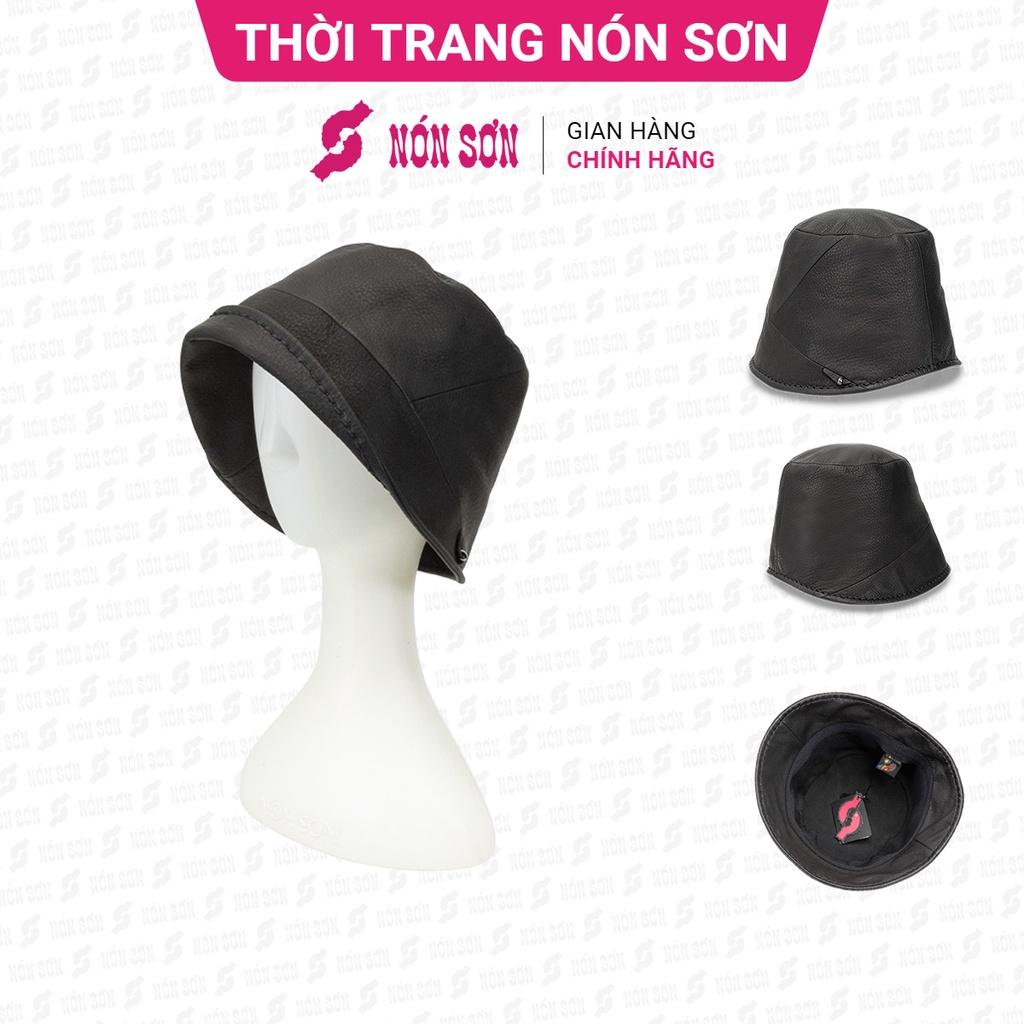 Mũ vành da cao cấp Nón Sơn chính hãng MH022D-DN1