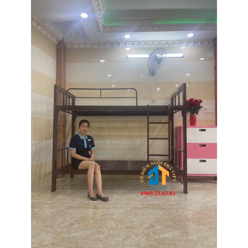Giường sắt hộp 2 tầng 1mx1m Cao cấp Đại Thành