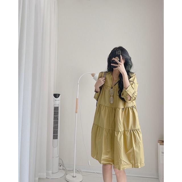 Váy bbd dài tay siêu hàn quốc by samhyewear