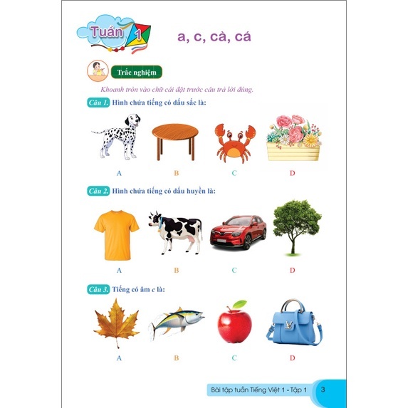 Sách - Bài Tập Tuần Tiếng Việt Lớp 1 tập 1