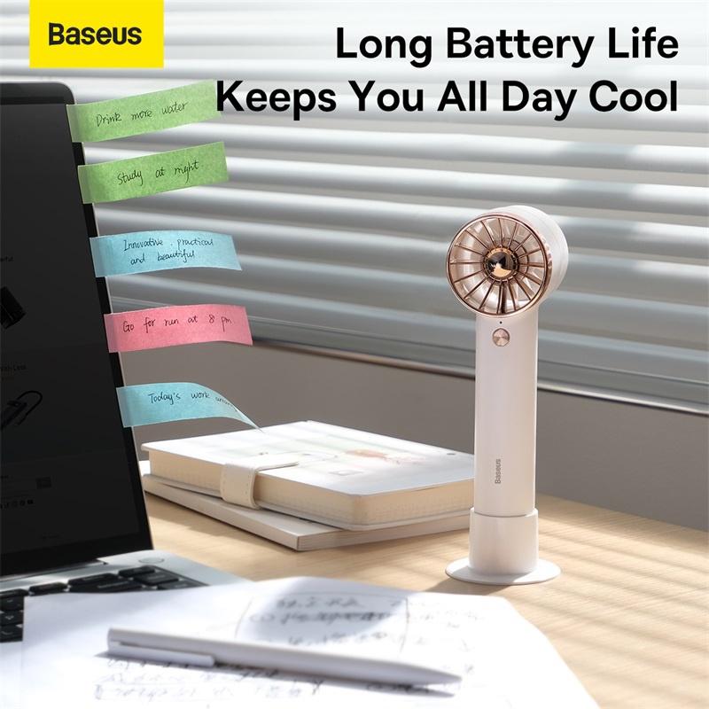 Quạt Cầm Tay Mini kiêm pin dự phòng Baseus Flyer Turbine Handheld Fan ( 2000-4000mah ) (Hàng chính hãng)