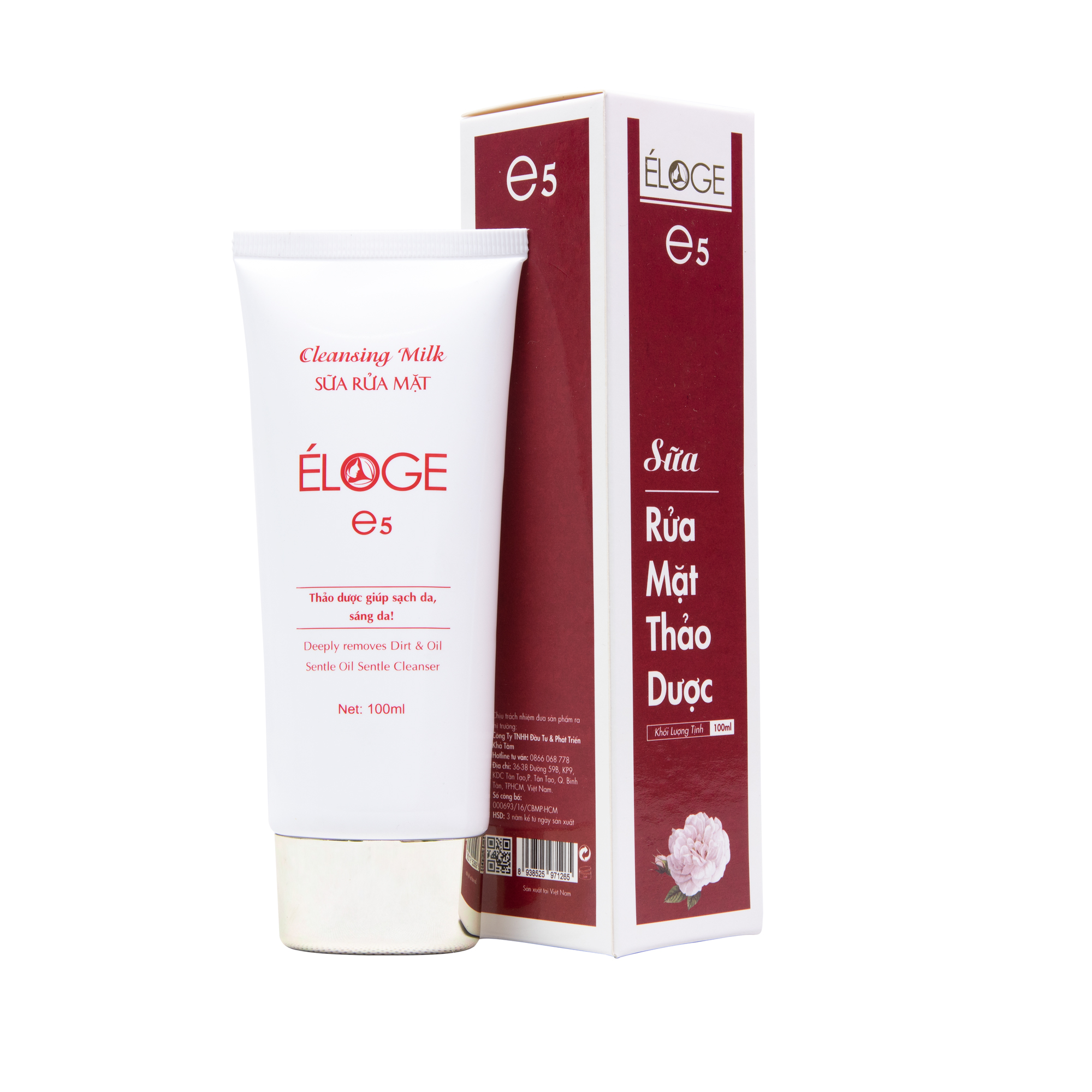 SỮA RỬA MẶT ELOGE E5 - KHẢ TÂM - NGĂN MỤN, TRẮNG DA