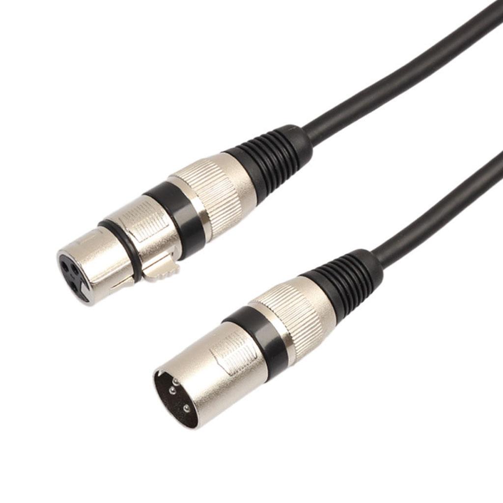 10pcs Beautiful and Durable DMX Signal Cable XLR Male to Female Cable 9.84ft