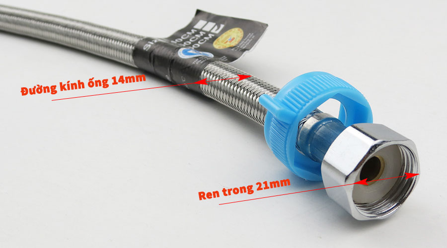 Dây cấp nước nóng - lạnh Inox 304 Eurolife EL-X22-1