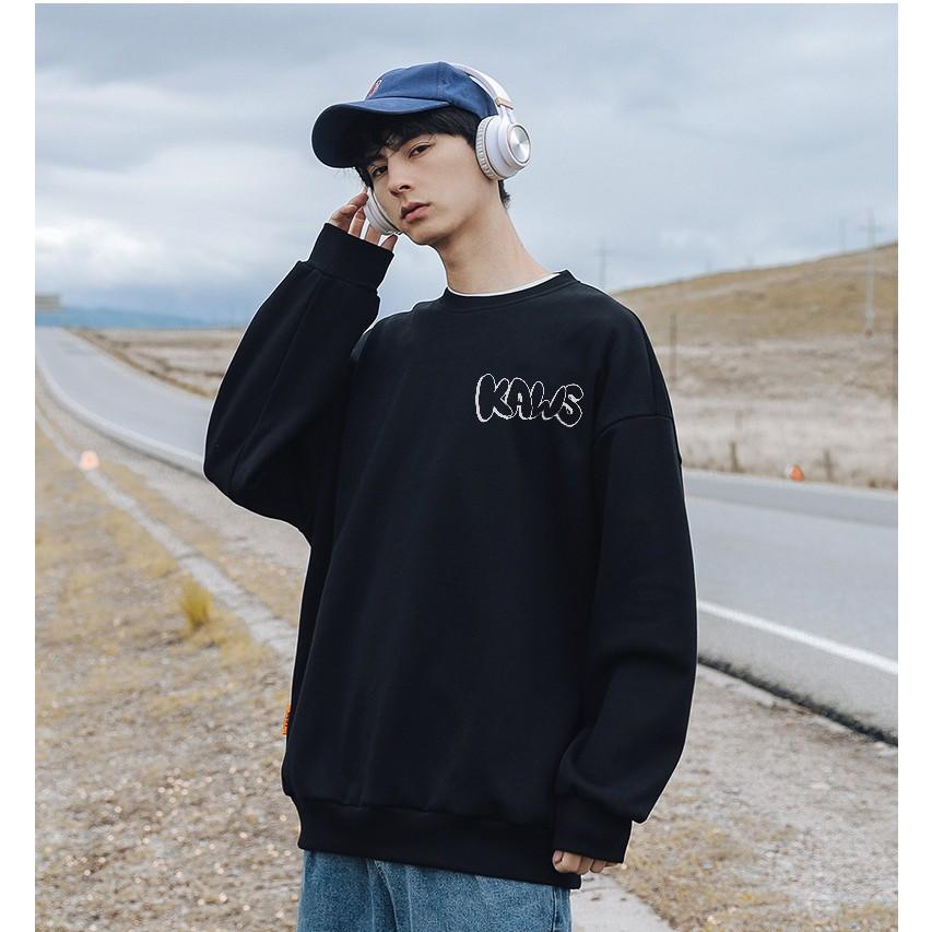 Áo Nỉ Dài Tay Sweater KAW Dáng Unisex Siêu Chất