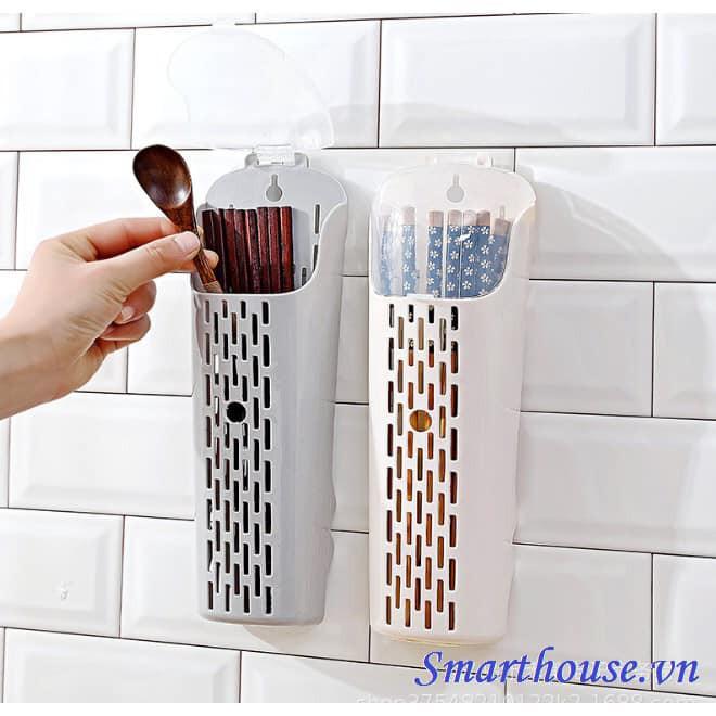Ống/ hộp cắm dũa dán tường có nắp đậy tiện dụng