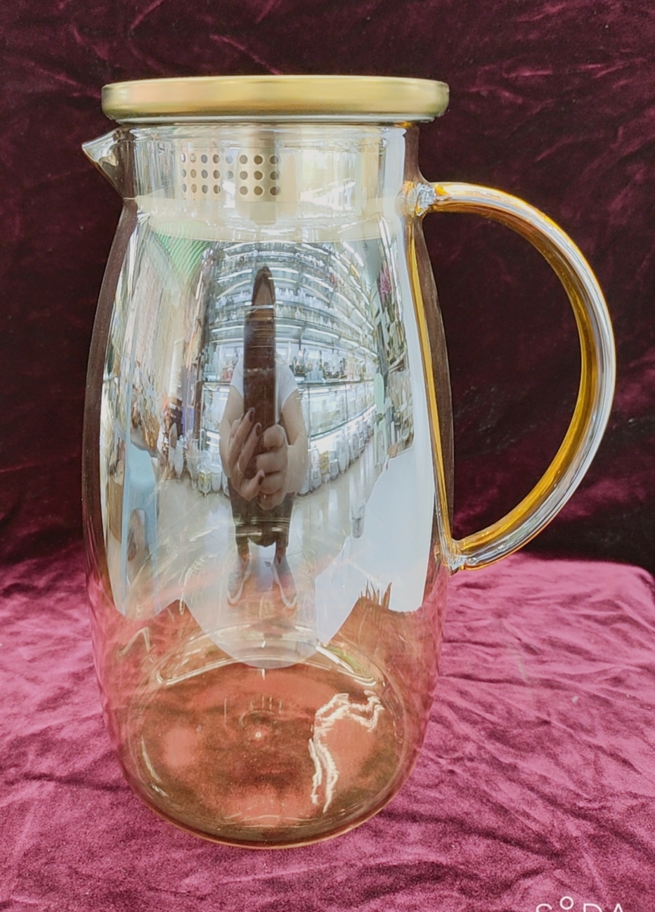 BÌNH THỦY TINH CHỊU NHIỆT 1,6L MÀU VÀNG