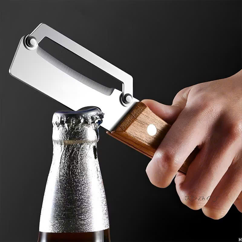 Dụng Cụ Nạo Rau Củ 3in1 Đa Năng, Gọt Vỏ, Bào Sợi, Mở Nắp Chai, Lưỡi Inox Sắc Bén, Tay Cầm Gỗ - HÀNG CHÍNH HÃNG MINIIN