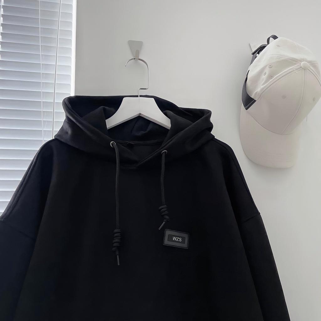 Áo Hoodie Nỉ Ngoại Nam Nữ WHY NOT Logo Ngực Mũ Rộng